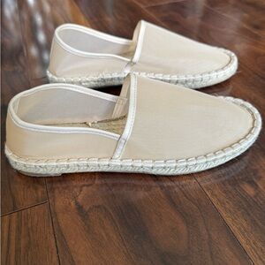 ZARA Cream Slip-On Espadrilles Size 7 38eu